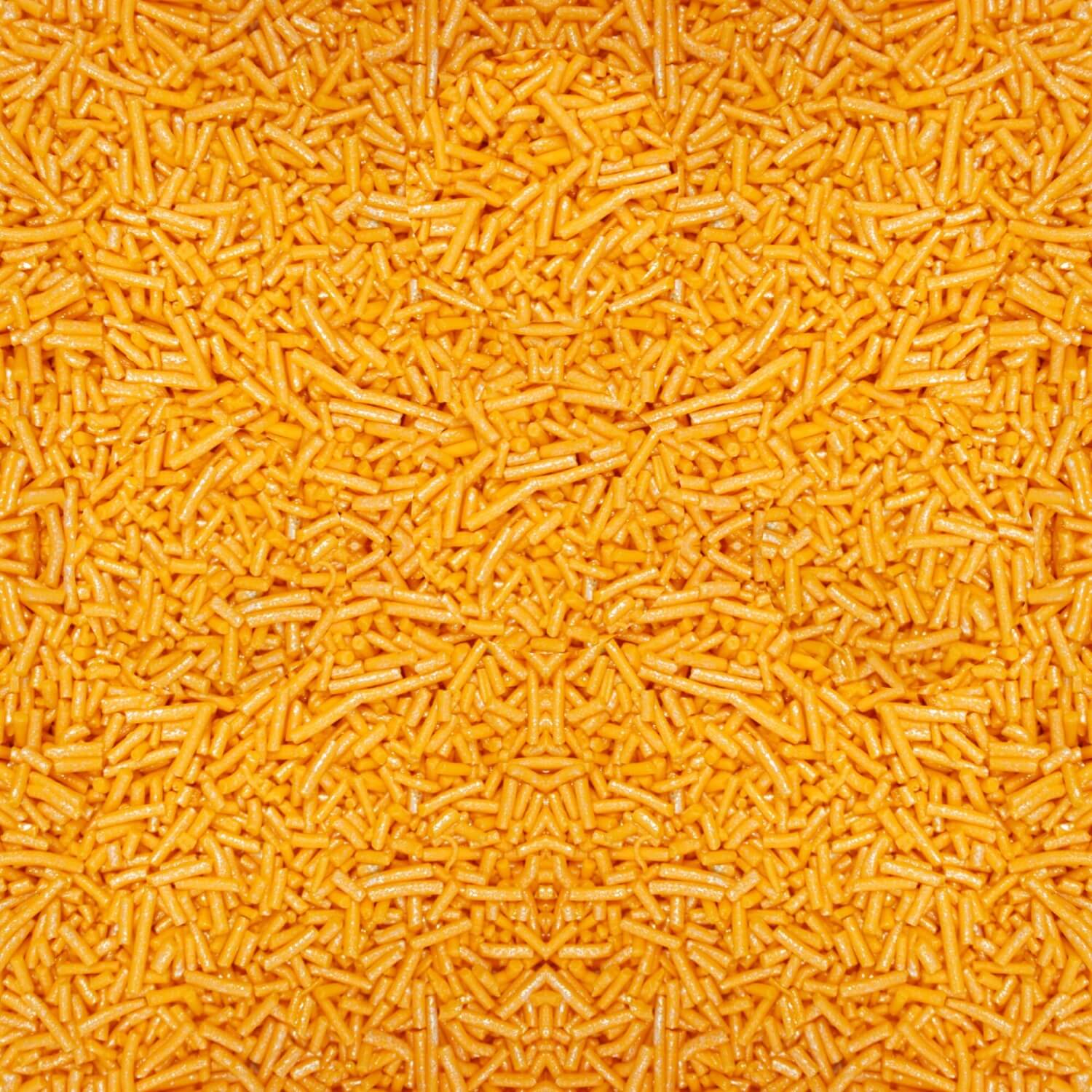 confect fluorescent orange vermicelli sprinkles 90 gms
