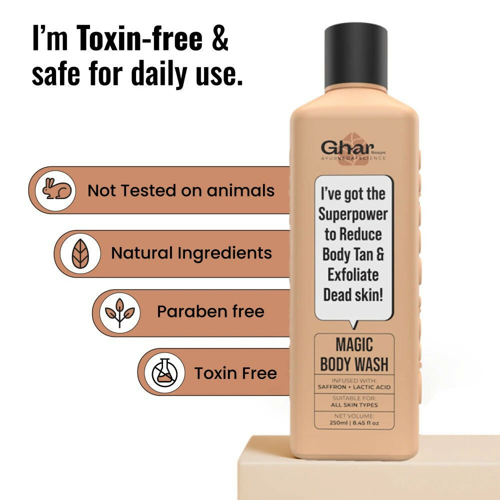 Ghar Soaps Magic De-Tan Body Wash For Tan Removal