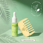 Natural Vibes Kansa Hair Comb for Hair Fall, Growth, Circulation & Stress Relief