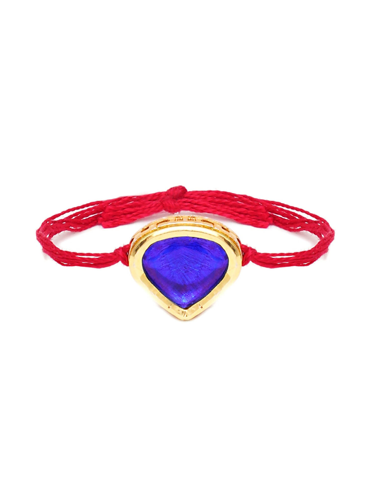 Designer kundan Rakhi - Ruby Raang - Distacart