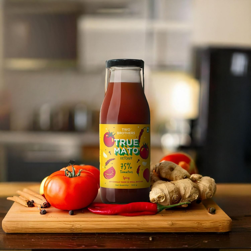 Two Brothers Organic Farms Truemato Ketchup - Spicy - Distacart