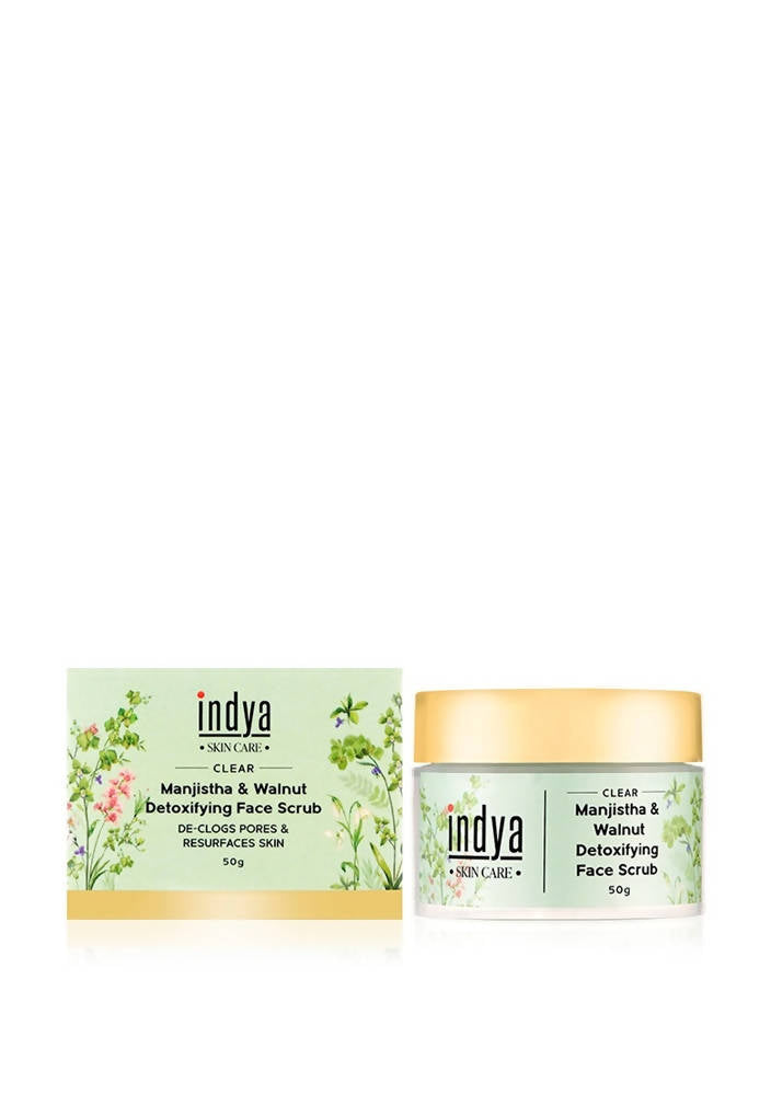Indya Manjistha & Walnut Detoxifying Face Scrub