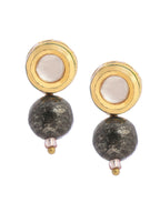 Ruby Raang Purple Pyrite Kundan Studs - Distacart