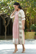 Juniper Women Ivory Rayon Printed A-Line Dress - Distacart