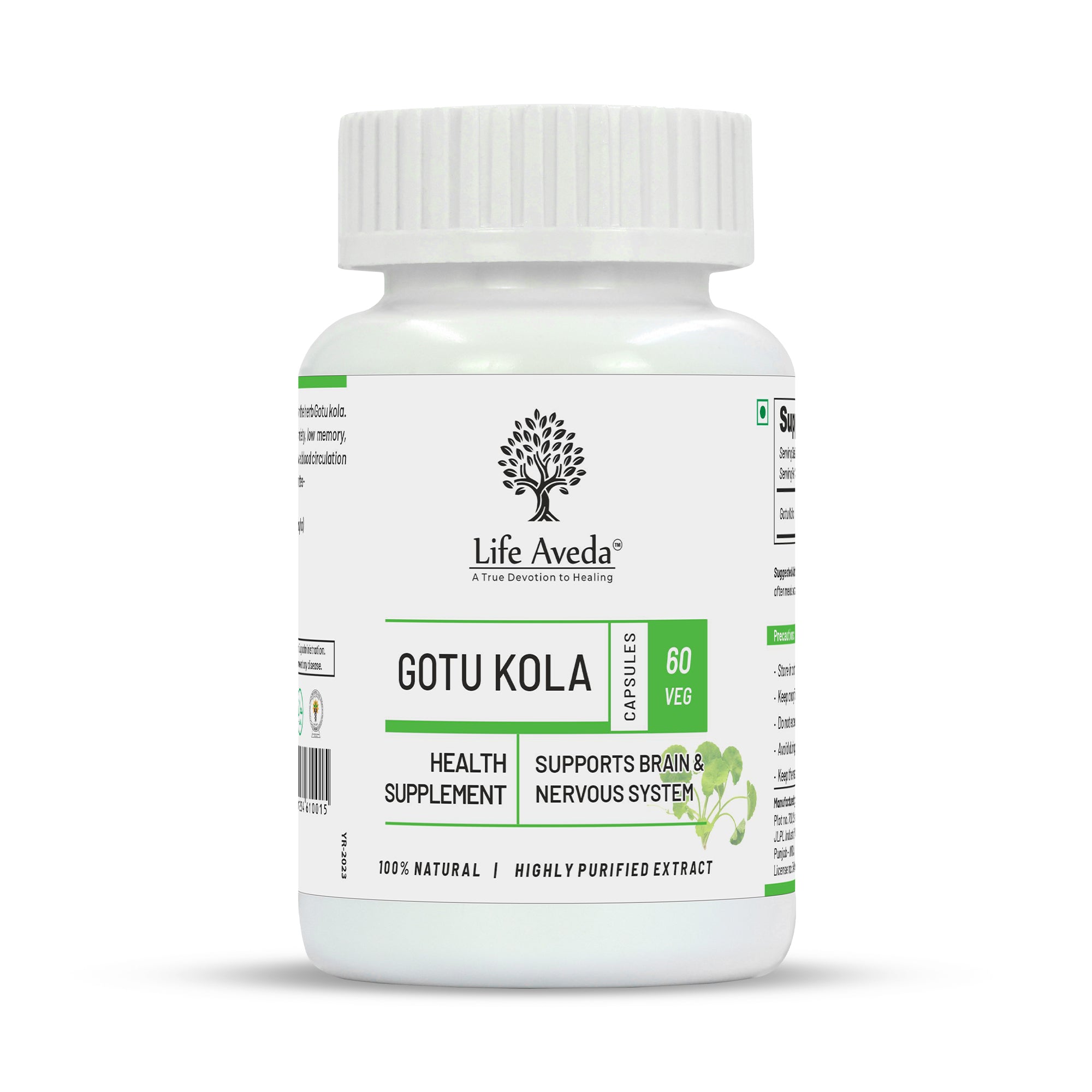 Life Aveda Gotu Kola Capsules - Distacart