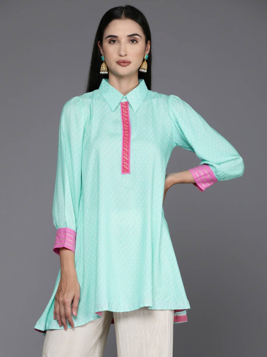 Ahalyaa Women's Traditional wear Tunic - Blue
