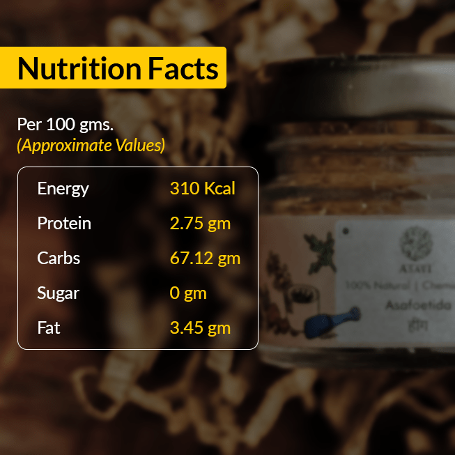 Asavi Handcrafted Natural Hathras Hing (Asafoetida)
