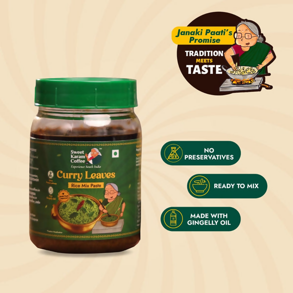 Sweet Karam Coffee Curry Leaves Rice Mix Paste (Ready in Minutes) - Distacart
