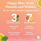 Kapiva Ayurveda Radiance Fizz Happy Skin Effervescent Tablets - Minty Lemon