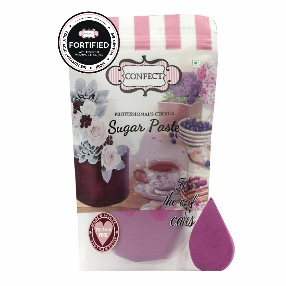 confect fuchsia pink nutritional sugarpaste 1 kg