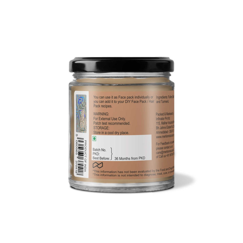 Merlion Naturals Fuller's Earth Multani Mitti Powder - Distacart