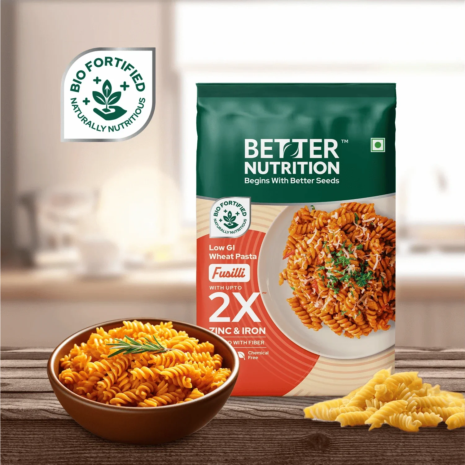 Better Nutrition Biofortified Fusilli / Wheat Pasta - Distacart