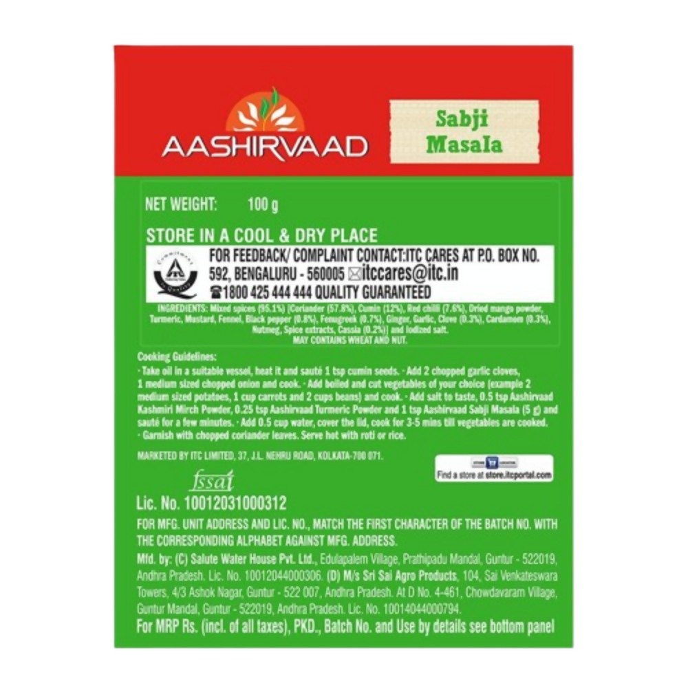 Aashirvaad Sabji Masala - Distacart