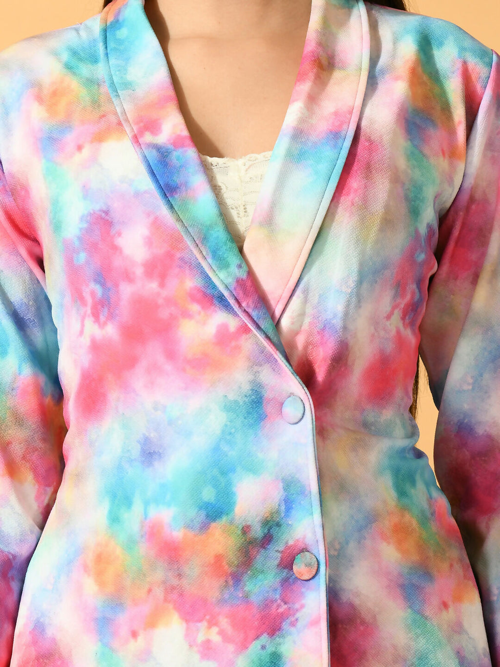 Myshka Women's Multi Printed Ombre Jacket