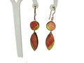 Terracotta Golden Pink Ear Hangings