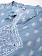 Ahalyaa Women's Traditional wear Kurta - Powder Blue
