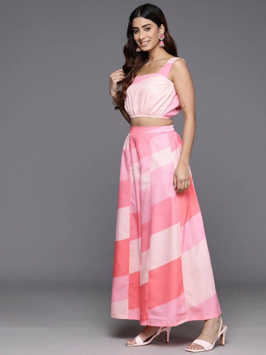Ahalyaa Women's Traditional Wear Co-ods - Pink