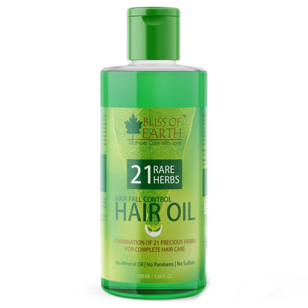 Bliss of Earth 21 Herbs Hair Fall Control Hair Oil