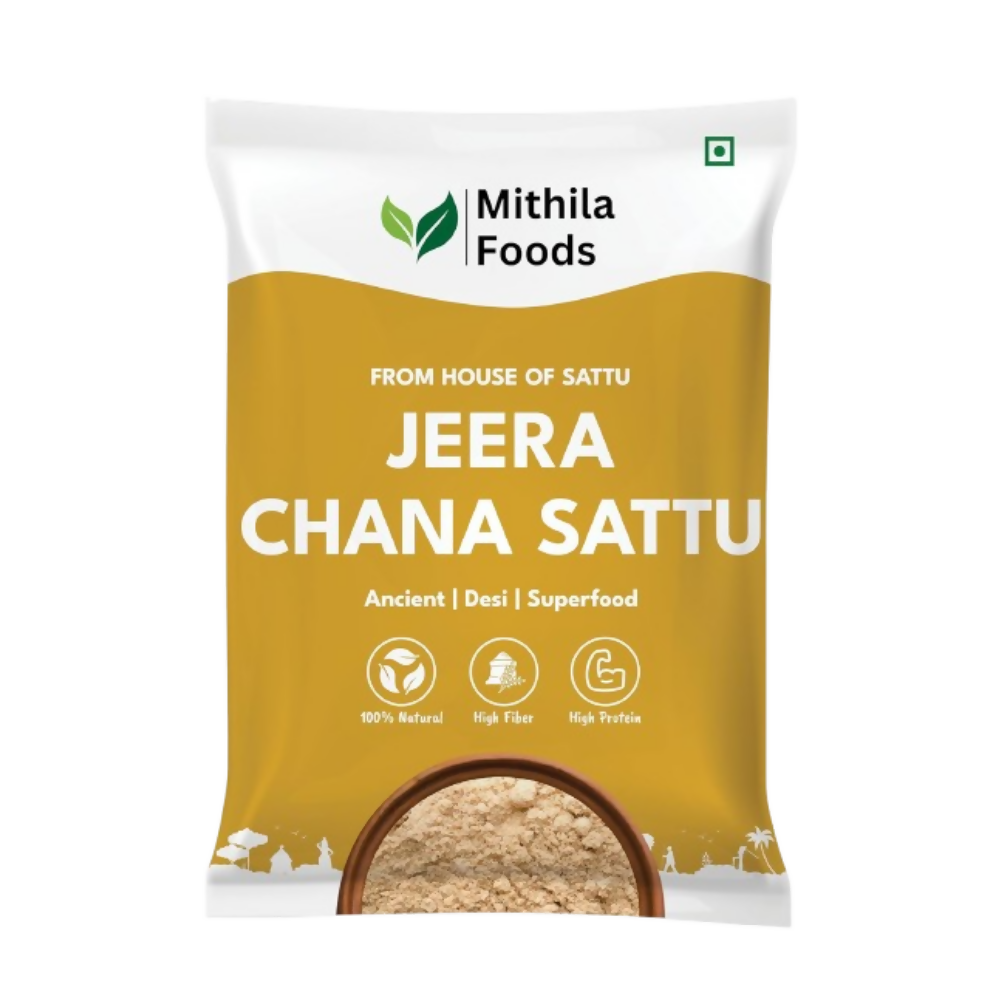 Mithila Foods Bihari Jeera Chana Sattu (Roasted Gram Chana Flour with Powdered Cumin) - Distacart