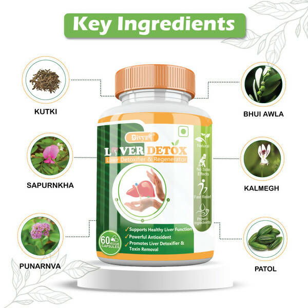Divya Shree Liver Detox Veggie Capsules - Distacart