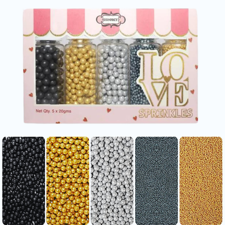 Confect Galaxy Disco Balls Assorted Sprinkles (DB-15)