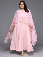 Ahalyaa Women's Traditional wear Ethnic Dress - Pink - Distacart