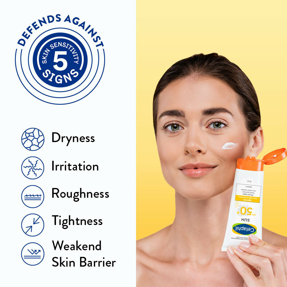 Cetaphil Sun SPF 50 Light Gel Mineral Base For Normal, Dry & Oily Skin - Distacart