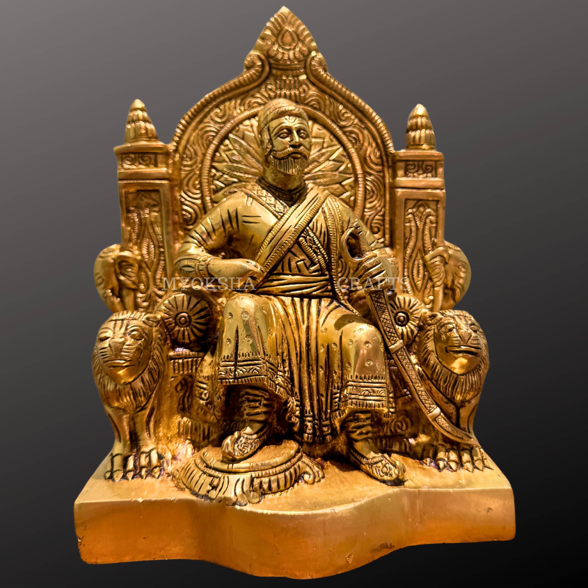 Brass Chhatrapati Shivaji Maharaj Statue