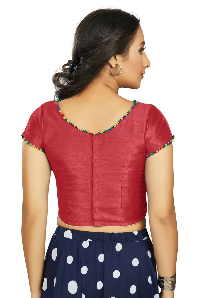 Aastha Fashion Women's Gajri Art Silk Designer Party Wear Readymade Blouse