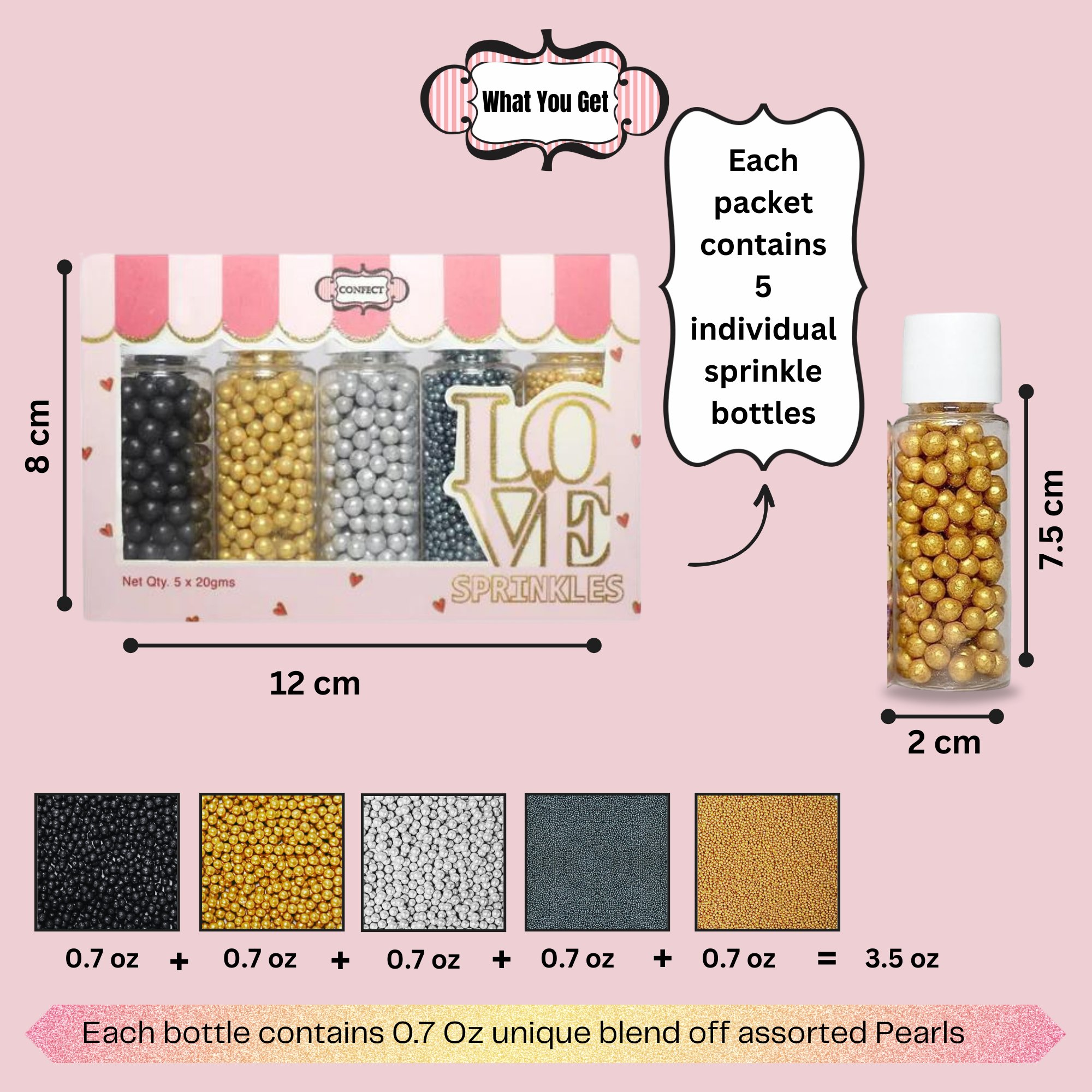 disco ball sprinkles db multipack 15 100 gms