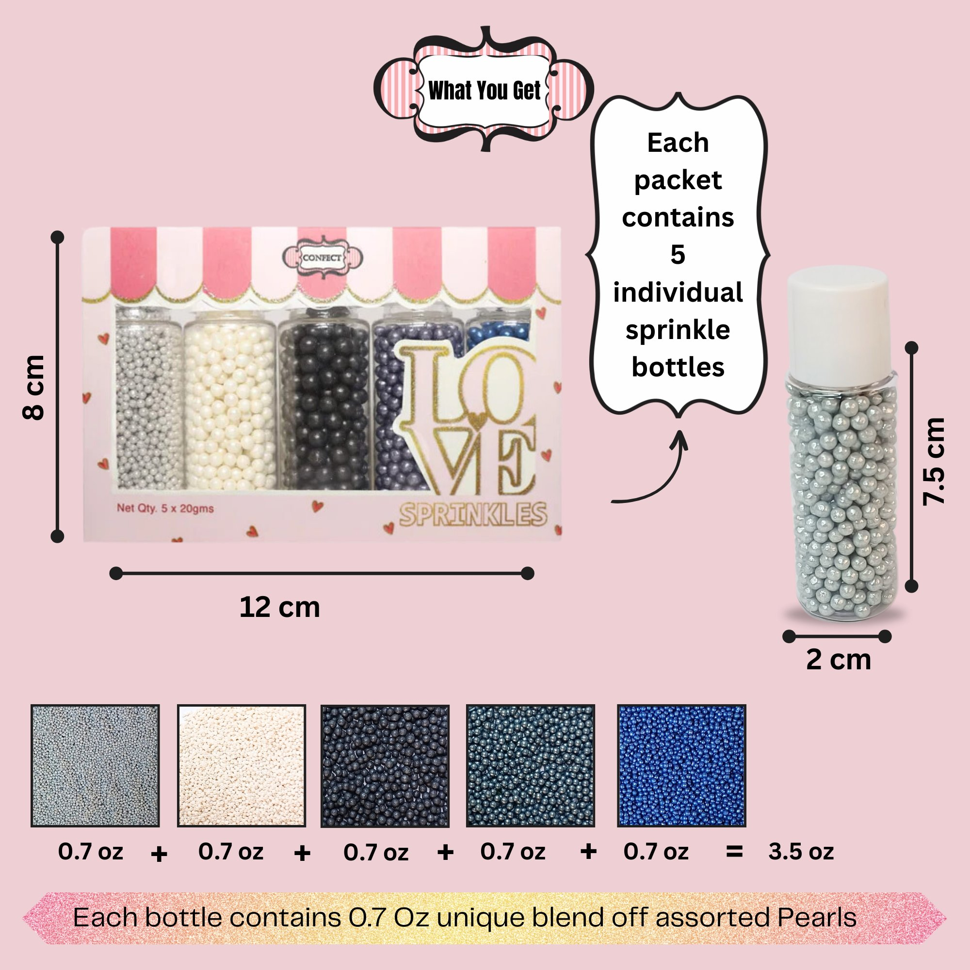 disco ball sprinkles db multipack 10 100 gms