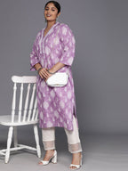 Sztori Ethnic Motifs Printed Regular Cotton Straight Kurta - Distacart