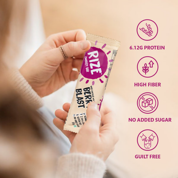 Rize Energy Bar Berry Blast - Distacart