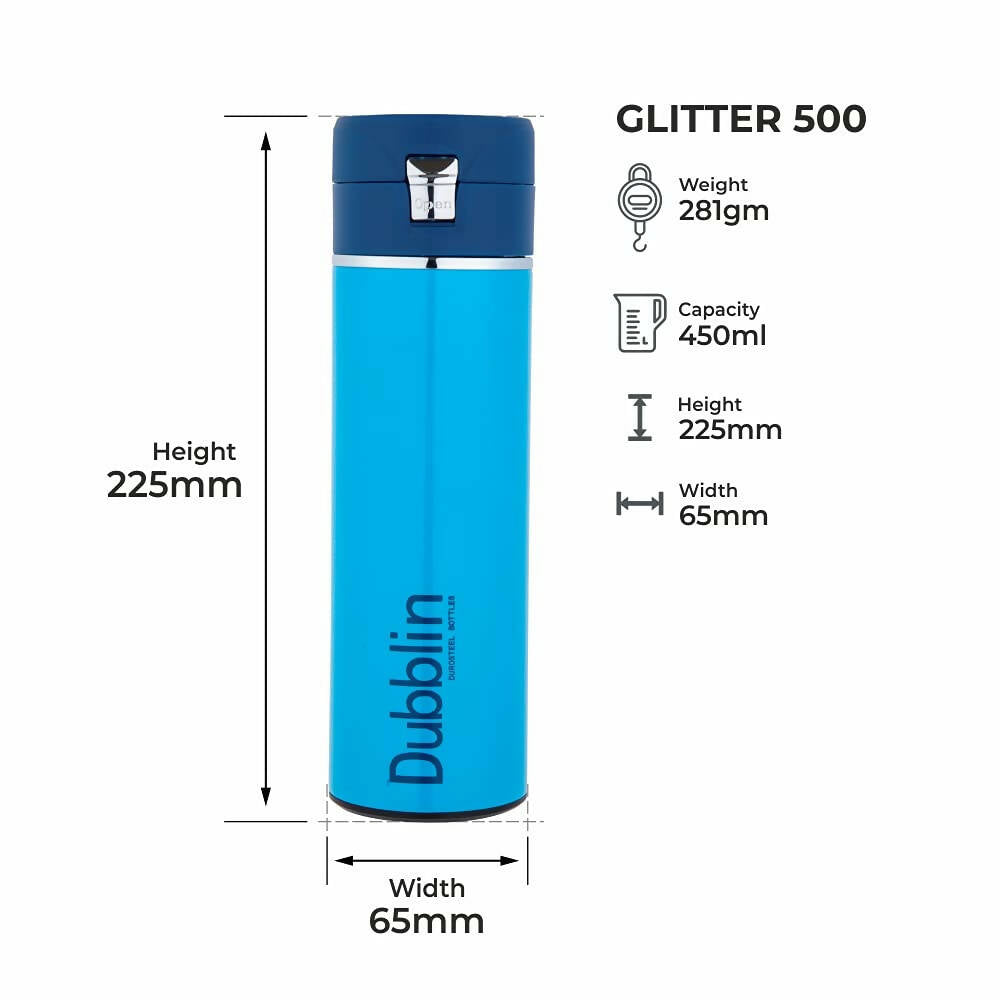Dubblin Glitter Vacuum Bottle