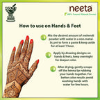 Neeta 100% Natural Henna Powder For Hair Colour And Growth|Rich Brown Shades