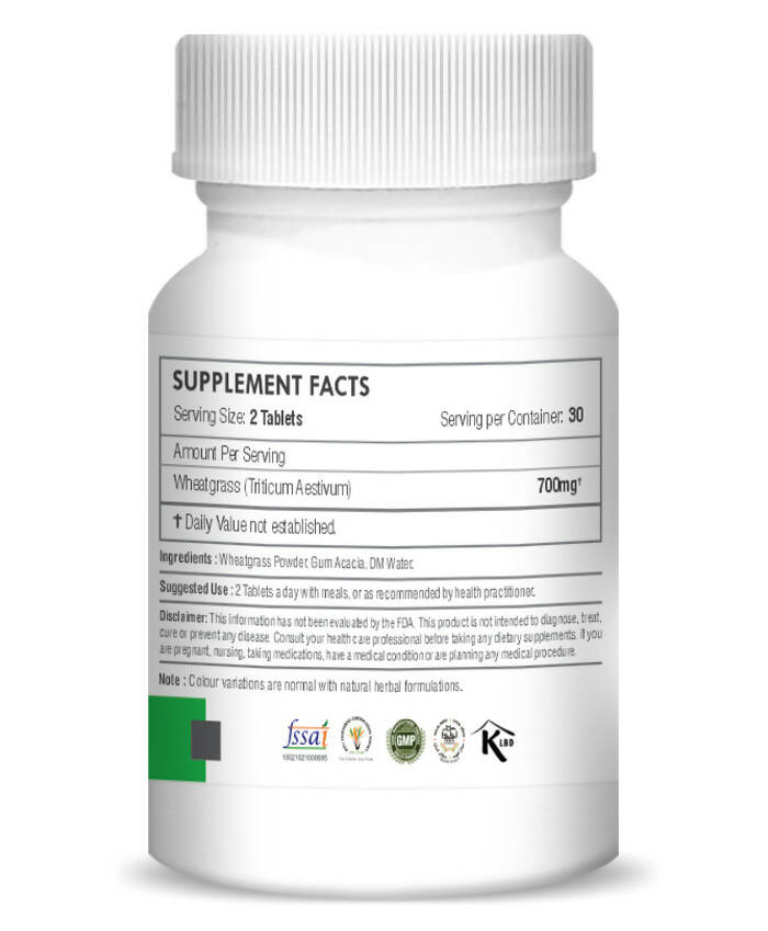 H&C Herbal Wheatgrass Tablets - Distacart