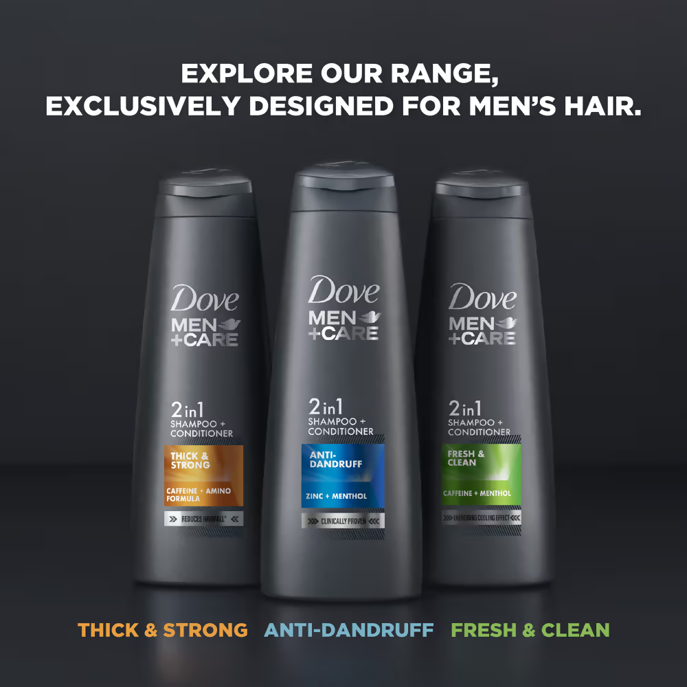 Dove Men +Care Anti Dandruff 2 In 1 Shampoo + Conditioner
