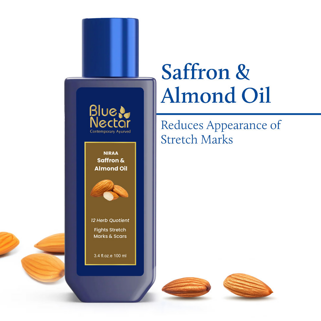 Blue Nectar Saffron & Almond Oil - Distacart