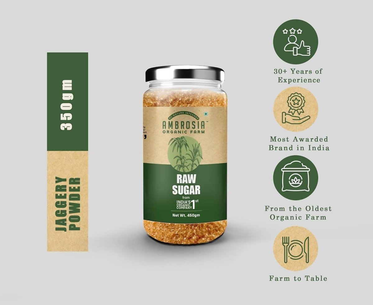 Ambrosia Organic Farm Raw Sugar - Distacart