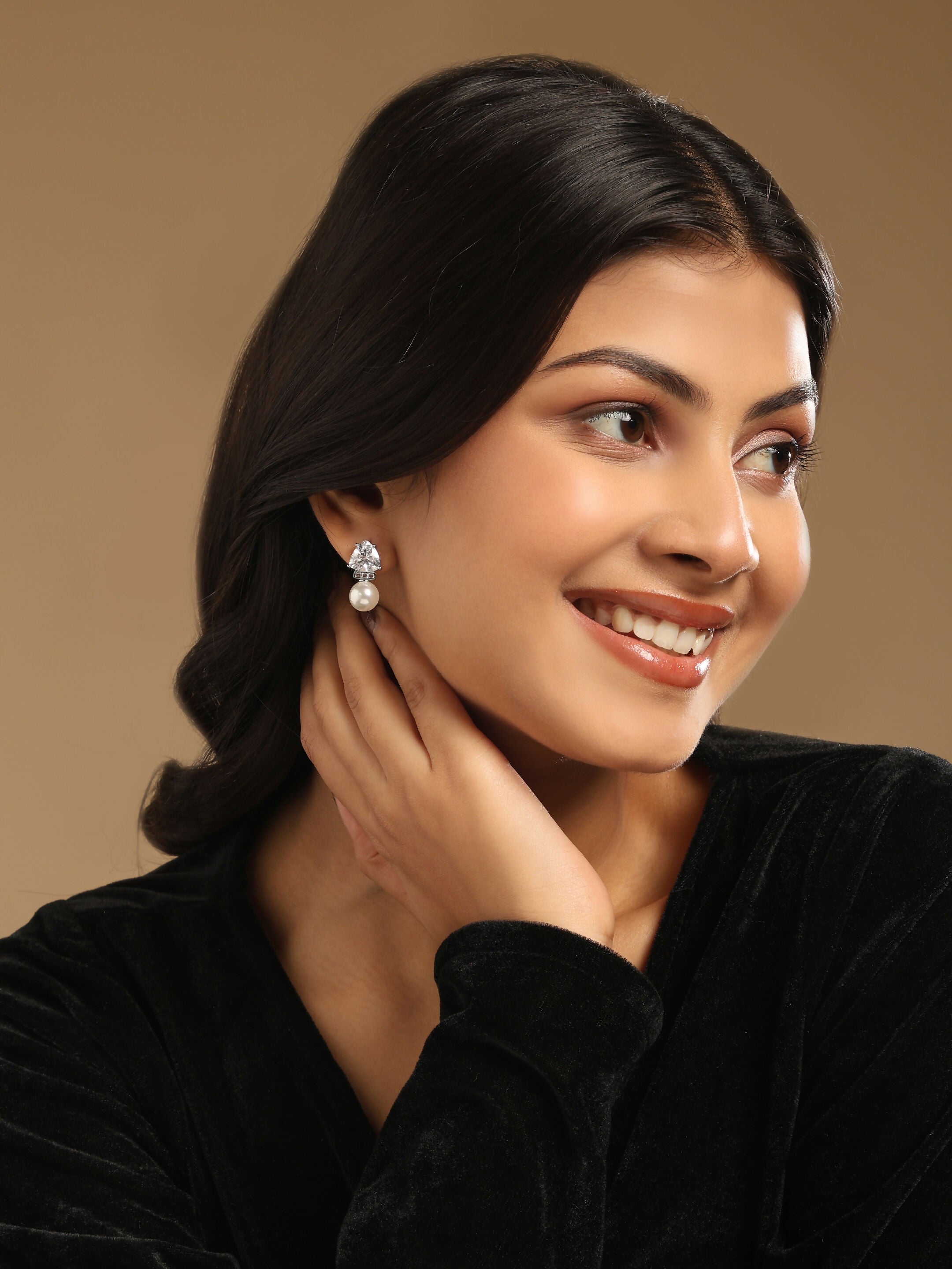 Nuyug Pearl Elegance Anti Tarnish Studs - Distacart