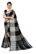 Vamika Black Cotton Silk Weaving Saree