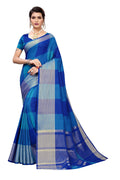 Vamika Blue Cotton Silk Weaving Saree