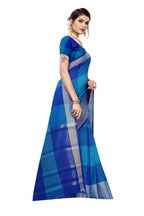 Vamika Blue Cotton Silk Weaving Saree