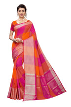 Vamika Magenta Cotton Silk Weaving Saree