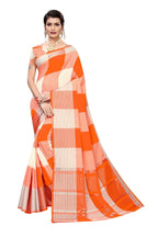 Vamika Orange Cotton Silk Weaving Saree