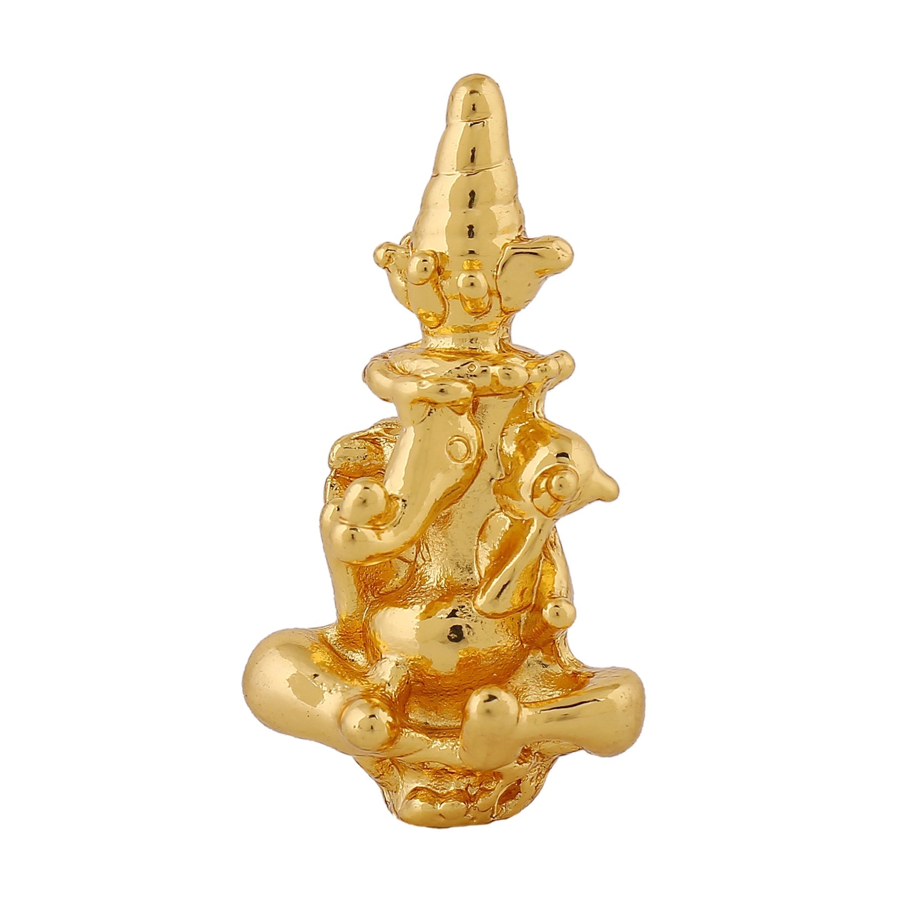 Estele Gold-Polished Spiritual Lord Divine Ganesha Idol for Gifts & HouseWarming/Home/Office Decors - Distacart