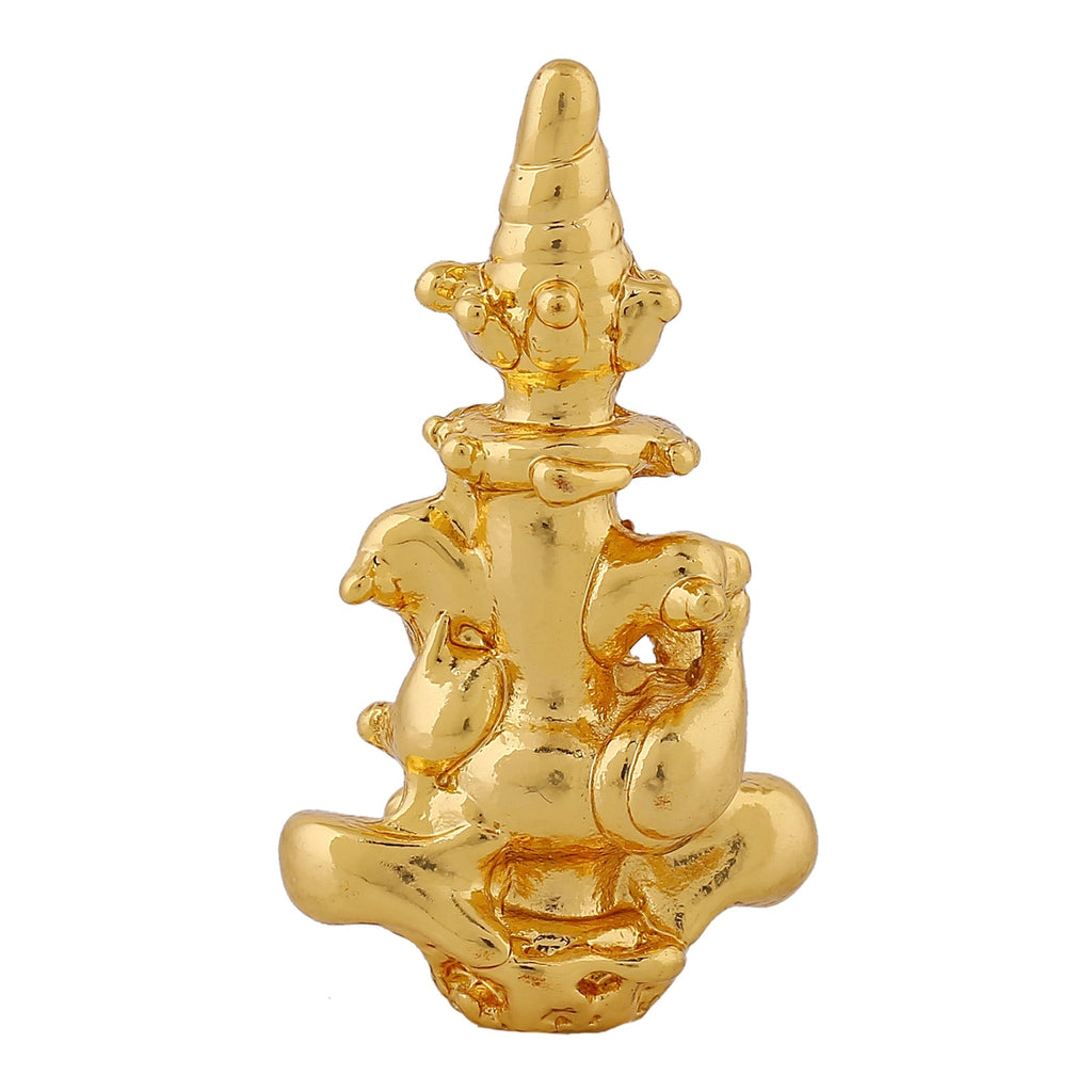 Estele Gold-Polished Spiritual Lord Divine Ganesha Idol for Gifts & HouseWarming/Home/Office Decors - Distacart
