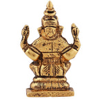 Estele Gold-Polished God of Wisdom Lord Ganesha Idol for Home/Office Decors