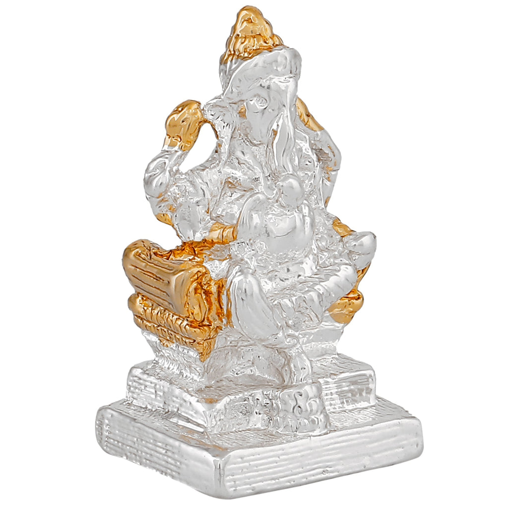 Estele Gold-Polished God of beginnings Lord Ganesha Idol for Gifts & HouseWarming/Home/Office Decors - Distacart