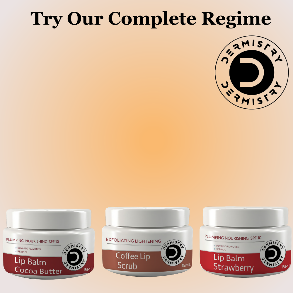 Dermistry Strawberry Lip Care Tint Balm Plumping Nourishing Retinol SPF 10 for Glossy Lips - Distacart